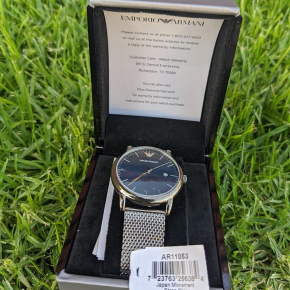 Emporio Armani Quartz Blue Dial Men's Watch - Picture 2 of 13